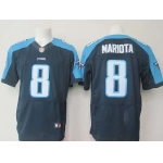 Tennessee Titans #8 Marcus Mariota 2015 NFL Draft 2nd Overall Pick Nike Navy Blue Elite Jersey