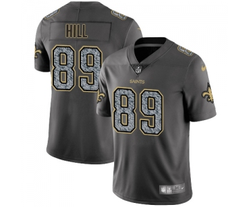 Nike New Orleans Saints #89 Josh Hill Gray Static Men's NFL Vapor Untouchable Game Jersey