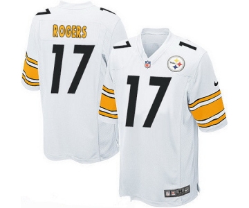 Men's Pittsburgh Steelers #17 Eli Rogers White Road Stitched NFL Nike Game Jersey