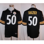 Men's Pittsburgh Steelers #50 Ryan Shazier Black Team Color Stitched NFL Nike Game Jersey