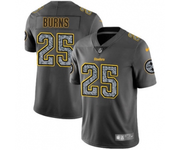 Nike Pittsburgh Steelers #25 Artie Burns Gray Static Men's NFL Vapor Untouchable Game Jersey