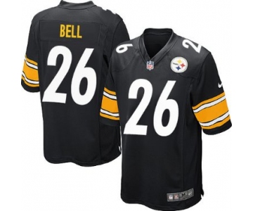 Nike Pittsburgh Steelers #26 LeVeon Bell Black Game Jersey