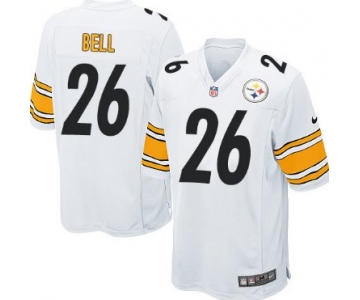 Nike Pittsburgh Steelers #26 LeVeon Bell White Game Jersey