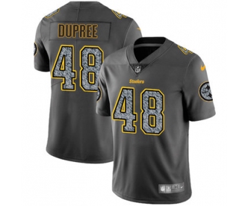 Nike Pittsburgh Steelers #48 Bud Dupree Gray Static Men's NFL Vapor Untouchable Game Jersey