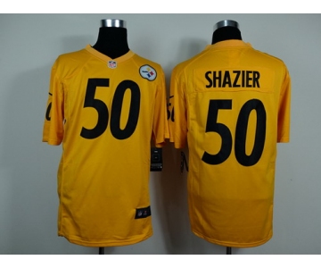 Nike Pittsburgh Steelers #50 Ryan Shazier Yellow Game Jersey