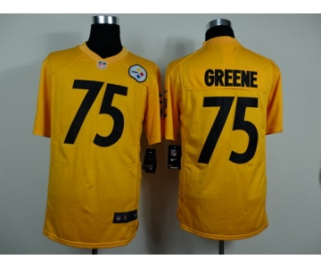 Nike Pittsburgh Steelers #75 Joe Greene Yellow Game Jersey