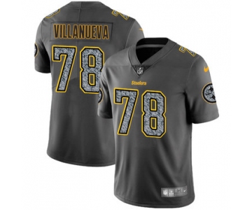 Nike Pittsburgh Steelers #78 Alejandro Villanueva Gray Static Men's NFL Vapor Untouchable Game Jersey