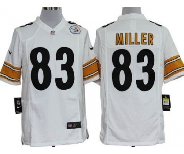 Nike Pittsburgh Steelers #83 Heath Miller White Game Jersey