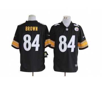 Nike Pittsburgh Steelers #84 Antonio Brown Black Game Jersey