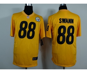 Nike Pittsburgh Steelers #88 Lynn Swann Yellow Game Jersey