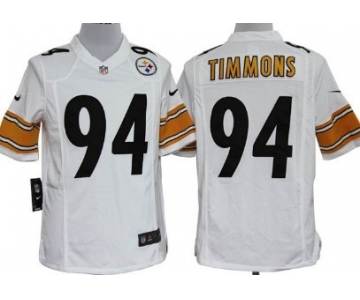 Nike Pittsburgh Steelers #94 Lawrence Timmons White Game Jersey