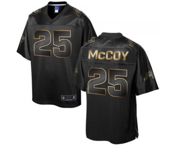 Nike Bills #25 LeSean McCoy Pro Line Black Gold Collection Men's Stitched NFL Game Jersey