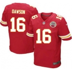 Men's Kansas City Chiefs #16 Len Dawson Red Team Color NFL Nike Elite Jersey