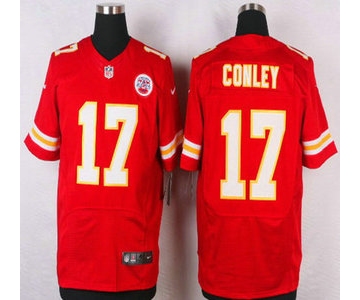 Men's Kansas City Chiefs #17 Chris Conley Red Team Color NFL Nike Elite Jersey