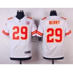 Men's Kansas City Chiefs #29 Eric Berry White Road NFL Nike Elite Jersey