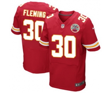 Men's Kansas City Chiefs #30 Jamell Fleming Red Team Color NFL Nike Elite Jersey