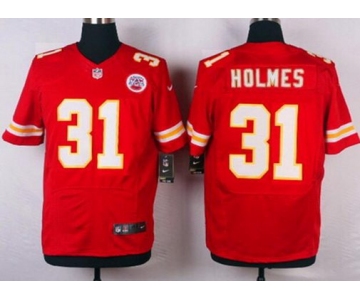 Men's Kansas City Chiefs #31 Priest Holmes Red Retired Player NFL Nike Elite Jersey