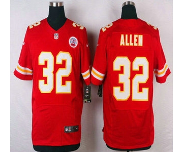 Men's Kansas City Chiefs #32 Marcus Allen Red Team Color NFL Nike Elite Jersey