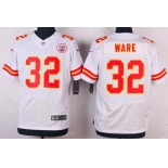 Men's Kansas City Chiefs #32 Spencer Ware White Road NFL Nike Elite Jersey