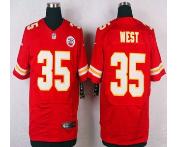 Men's Kansas City Chiefs #35 Charcandrick West Red Team Color NFL Nike Elite Jersey