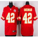 Men's Kansas City Chiefs #42 Anthony Sherman Red Team Color NFL Nike Elite Jersey