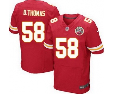 Men's Kansas City Chiefs #58 Derrick Thomas Red Retired Player NFL Nike Elite Jersey