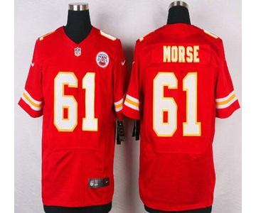 Men's Kansas City Chiefs #61 Mitch Morse Red Team Color NFL Nike Elite Jersey