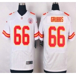 Men's Kansas City Chiefs #66 Ben Grubbs White Road NFL Nike Elite Jersey
