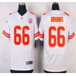 Men's Kansas City Chiefs #66 Ben Grubbs White Road NFL Nike Elite Jersey