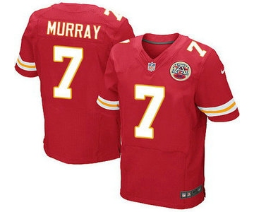 Men's Kansas City Chiefs #7 Aaron Murray Red Team Color NFL Nike Elite Jersey