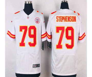 Men's Kansas City Chiefs #79 Donald Stephenson White Road NFL Nike Elite Jersey