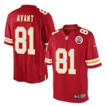 Men's Kansas City Chiefs #81 Jason Avant Red Team Color NFL Nike Elite Jersey