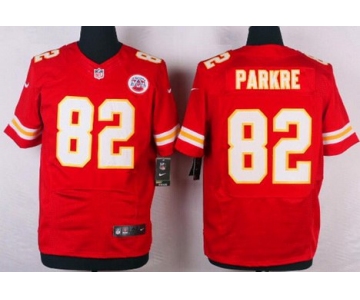 Men's Kansas City Chiefs #82 Brian Parker Red Team Color NFL Nike Elite Jersey