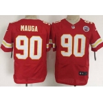 Men's Kansas City Chiefs #90 Josh Mauga Nike Red Elite Jersey