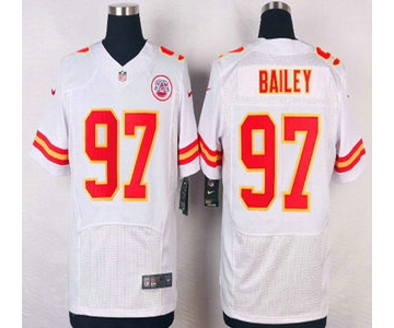 Men's Kansas City Chiefs #97 Allen Bailey White Road NFL Nike Elite Jersey