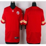 Men's Kansas City Chiefs Blank Red Team Color NFL Nike Elite Jersey