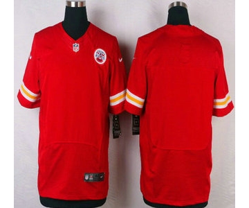 Men's Kansas City Chiefs Blank Red Team Color NFL Nike Elite Jersey