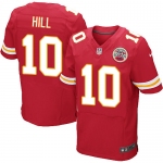 Men's Nike Kansas City Chiefs #10 Tyreek Hill Elite Red Team Color Jersey