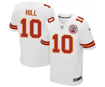 Nike Chiefs #10 Tyreek Hill White Men's Stitched NFL Elite Jersey