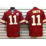 Nike Kansas City Chiefs #11 Alex Smith Red Elite Jersey