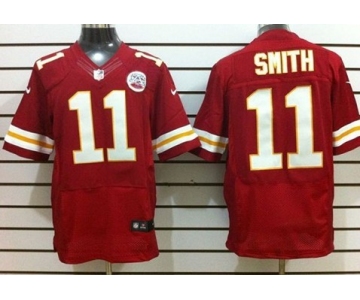 Nike Kansas City Chiefs #11 Alex Smith Red Elite Jersey