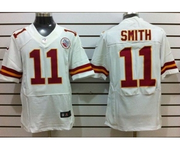 Nike Kansas City Chiefs #11 Alex Smith White Elite Jersey