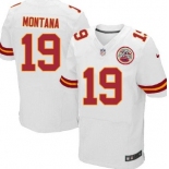 Nike Kansas City Chiefs #19 Joe Montana White Elite Jersey
