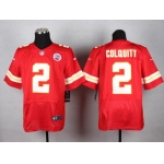 Nike Kansas City Chiefs #2 Dustin Colquitt Red Elite Jersey