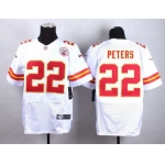 Nike Kansas City Chiefs #22 Marcus Peters White Elite Jersey
