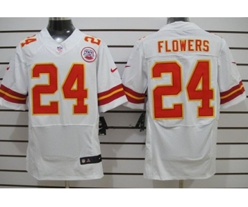 Nike Kansas City Chiefs #24 Brandon Flowers White Elite Jersey