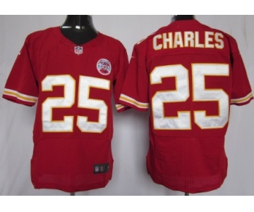 Nike Kansas City Chiefs #25 Jamaal Charles Red Elite Jersey