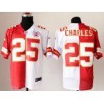 Nike Kansas City Chiefs #25 Jamaal Charles Red/White Two Tone Elite Jersey