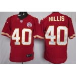 Nike Kansas City Chiefs #40 Peyton Hillis Red Elite Jersey
