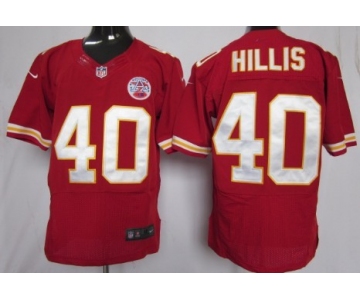 Nike Kansas City Chiefs #40 Peyton Hillis Red Elite Jersey